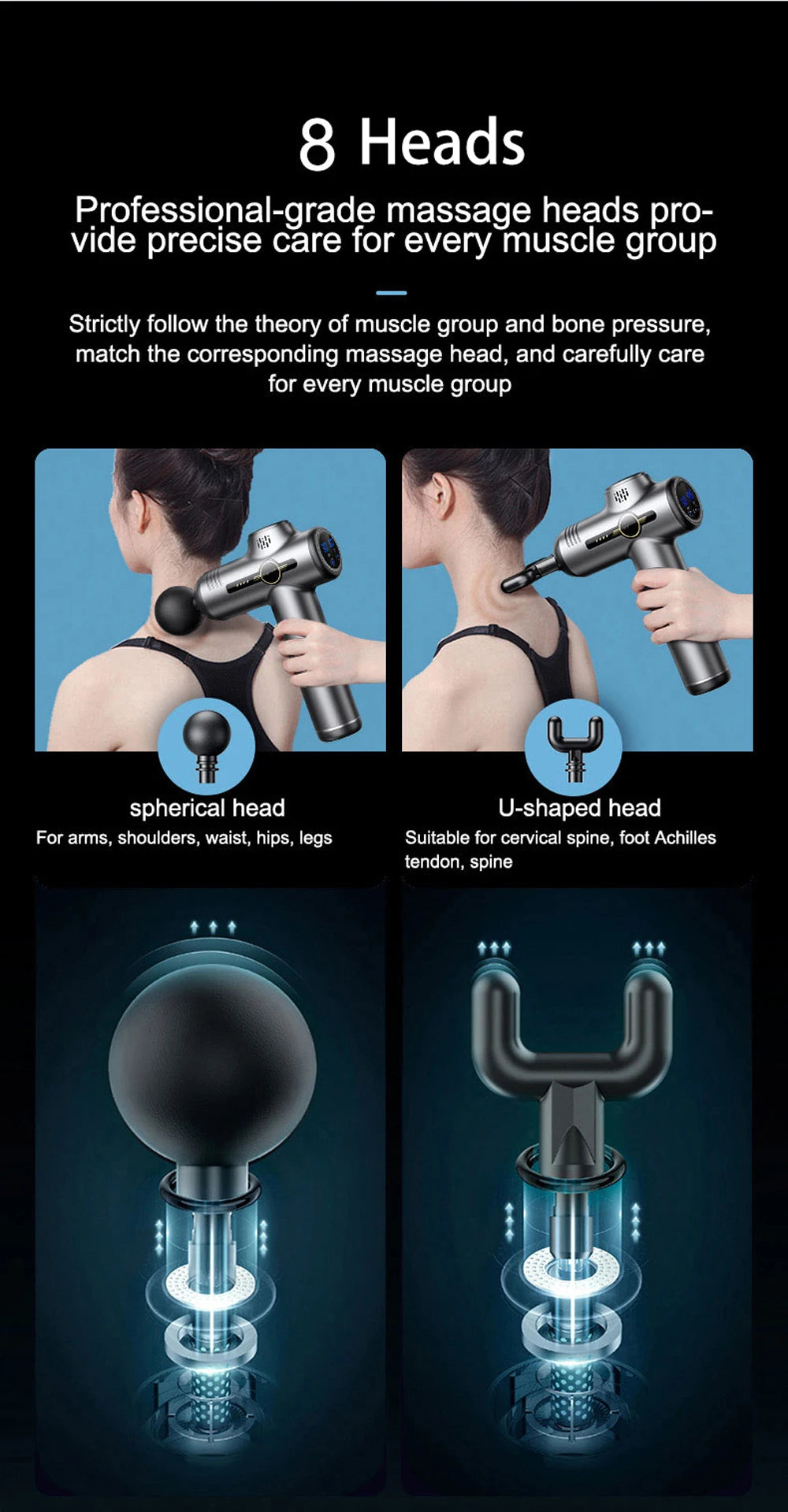 Mini Massage Gun Electric Shock Muscle Relaxation Vibration Fitness Massager For Body Neck Back Ladies Home Travel Fascia Gun
