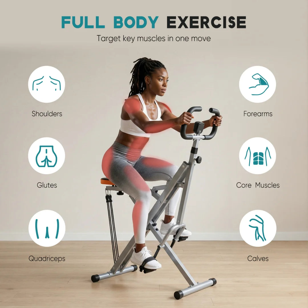 Home Squat Machine, A 330-pound Weight-bearing Lower Body Exercise Equipment With Adjustable Resistance, Foldable Fitness Machine