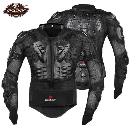 Motorcycle Jacket Full Body Armor Set Motorcycle Chest Armor Suit Motocross Racing Protective Gear Moto Protection S-5XL