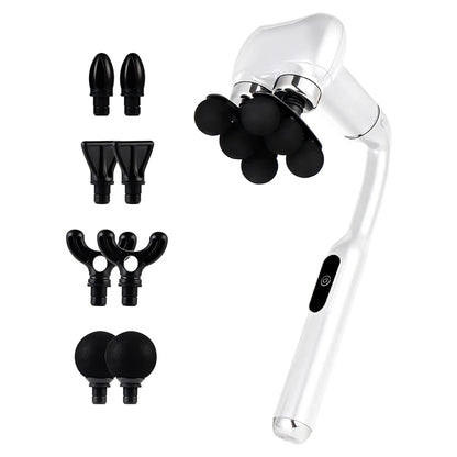 6-Heads Handhel Fascia Gun Electric Deep Tissue High Frequency Vibration Massage for Arms Back Legs Full Body masajeador