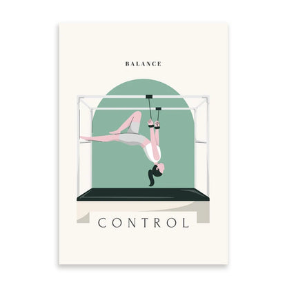Yoga Asana Line Art Prints Pilates Teaching Posters Modern Minimalist Yoga Poses Canvas Painting Pilates Studio Wall Decor