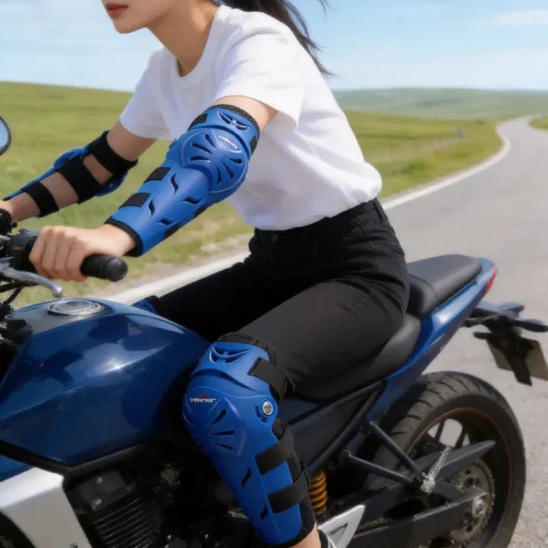 Adult Motorbike Knee Pads Elbow Pads Motorcyclist Riding Equipment Protective Knee Protector Bicycle Rider Protection Gear