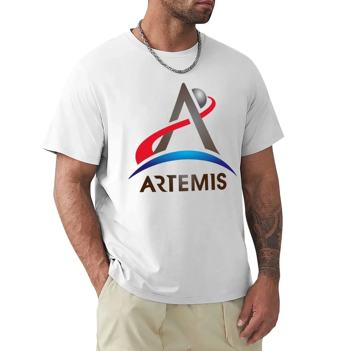 Artemis program T-Shirt anime korean fashion sublime clothing for men