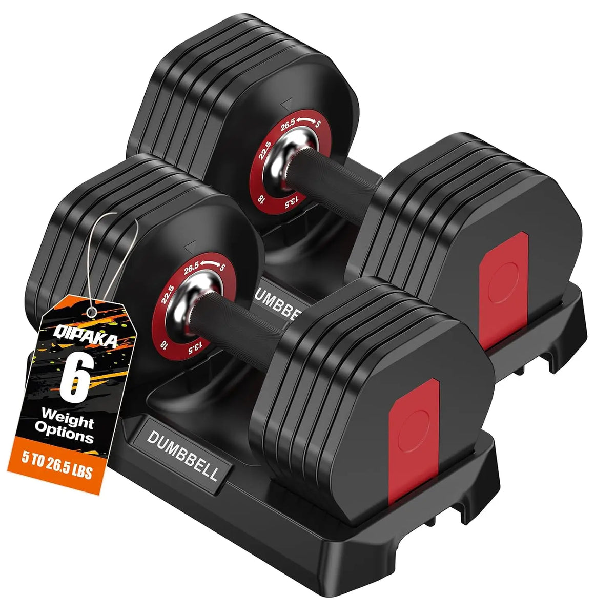 Adjustable Dumbbells Set for Home Gym, Custom