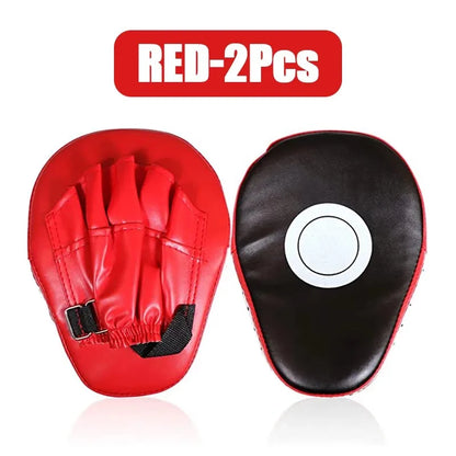 2Pcs 3-in-1 Boxing Gloves and Punching Mitts Set, Sports Boxing Gloves Boxing Pads with Hand Wraps, Kids Boxing Equipment Set