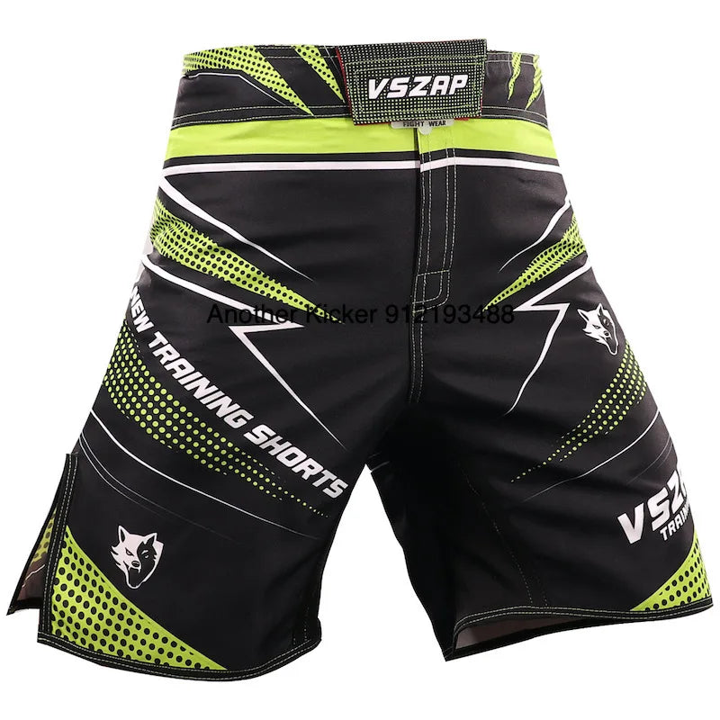 Vszap MMA BJJ Shorts Comprehensive Fighting Training Pants Men's Muay Thai No Gi Judo Jiu Jitsu Sports Boxing Grappling Shorts