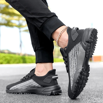 Men's Fitness Shoes Summer New Breathable Comfort Mesh Fitness Training Sports Shoes Street Trendy Fashion Road Running Shoes