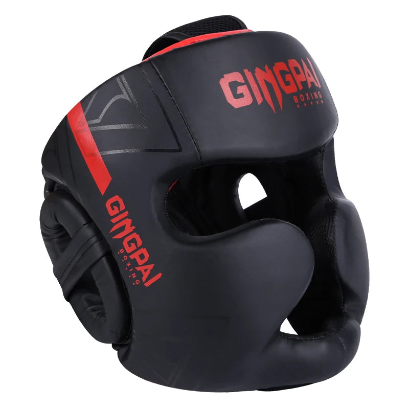 Boxing Headgear for Men Women Muay Thai MMA Kickboxing Safety Head Guard Sparring Closed Type Head Gear with Full Face Coverage