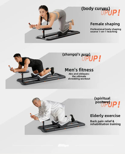 Silent Crawling Machine for Waist Slim, Home Indoor Core Ab Workout Trainer, Multi-Functional Crocodile SitUps Fitness Equipment