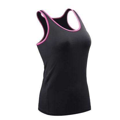 Women Fitness Top Workout Training Exercise Gym T Shirt Sport T-shirt Bodybuilding Yoga Running Backless Sleeveless Tee Vest J82