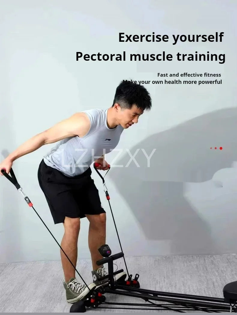 Multi-functional rowing machine sit-up abdominal wheel full-body weight loss and fitness equipment rowing fitness equipment