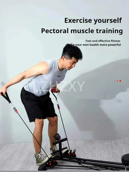 Multi-functional rowing machine sit-up abdominal wheel full-body weight loss and fitness equipment rowing fitness equipment