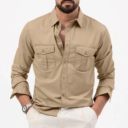 Men Shirt Mens Business Casual Shirts 2026 New Arrival Men Famous Brand Clothing Army Green Long Sleeve Camisa Masculina