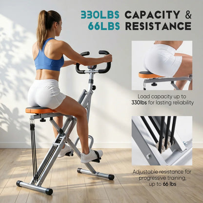 Home Squat Machine, A 330-pound Weight-bearing Lower Body Exercise Equipment With Adjustable Resistance, Foldable Fitness Machine