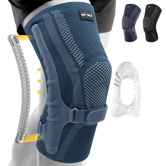 NEENCA Knee Brace with Patella Pad & Side Stabilizers,Knee Compression Sleeve Support for  Women and Men ACL/PCL, Running Sports