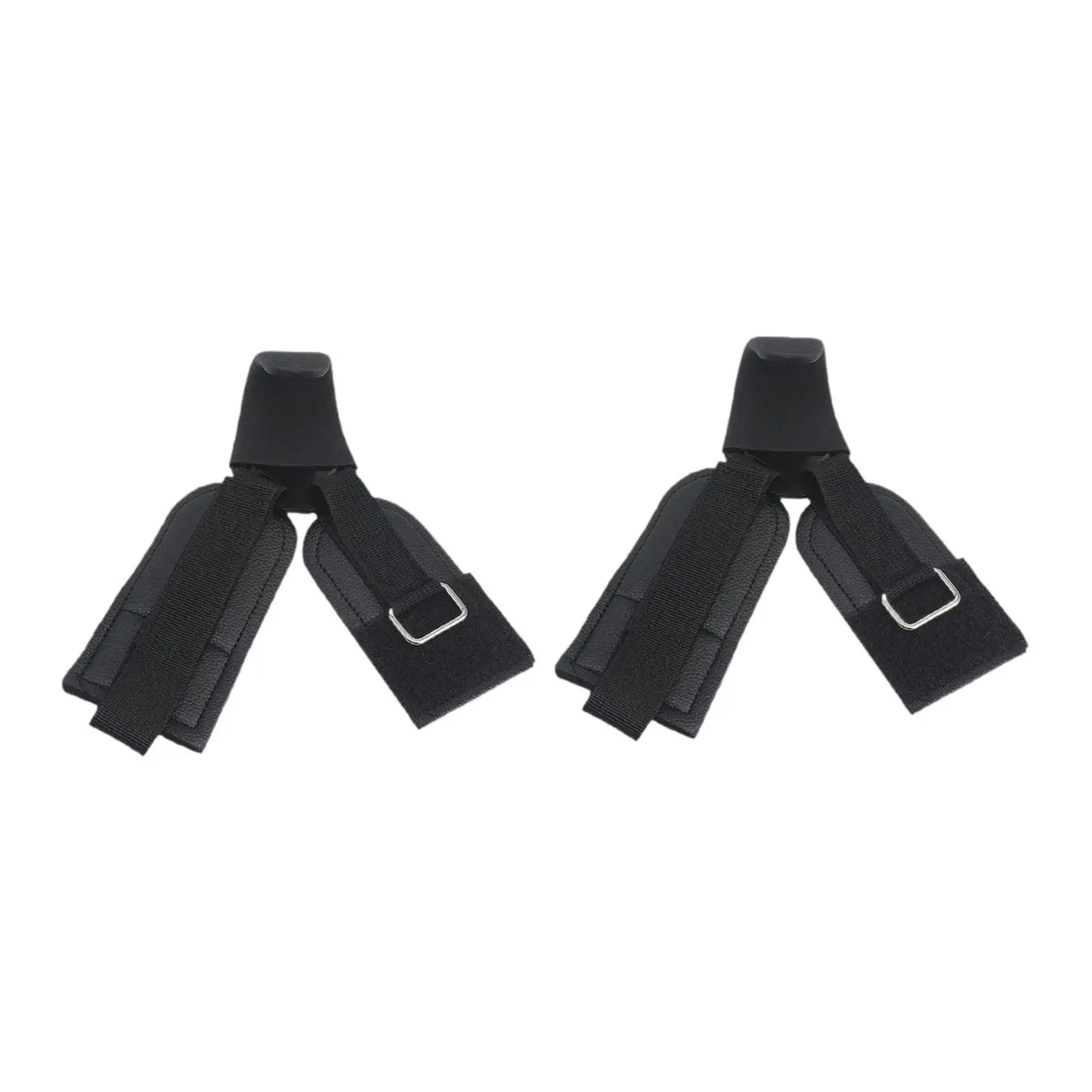 Weight Lifting Hooks Pair Practical Adjustable Grips Pull up Bar Hanging Hooks for Shrugs Strength Training Fitness Gym Deadlift