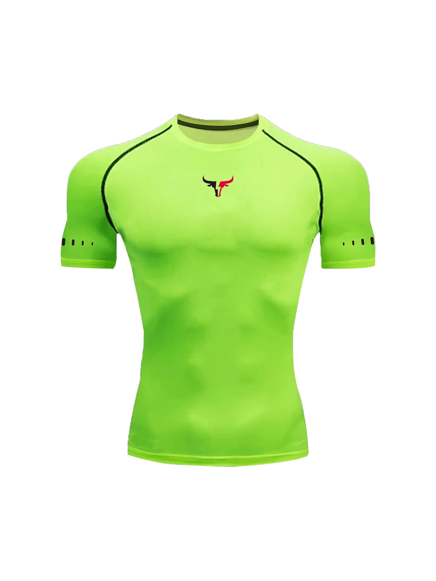 Men's Compression T-Shirt Quick Dry Breathable Elastic Gym Tee Multi Colors Available for All Seasons Running Fit Single Piece
