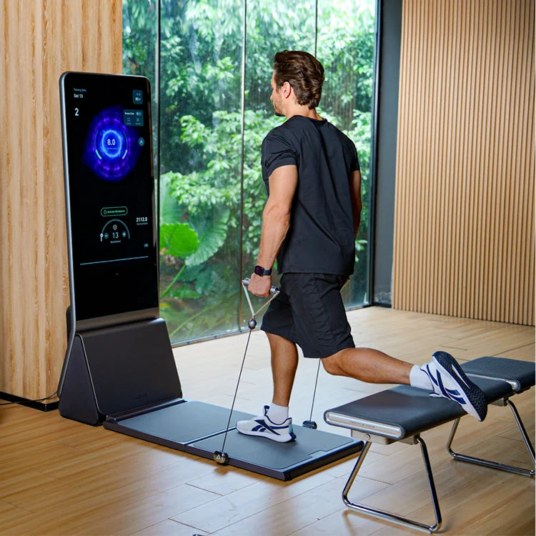 Home Gym Kit with Resistance Fitness Mirrors for Home Workout and Gym Floor Exercise