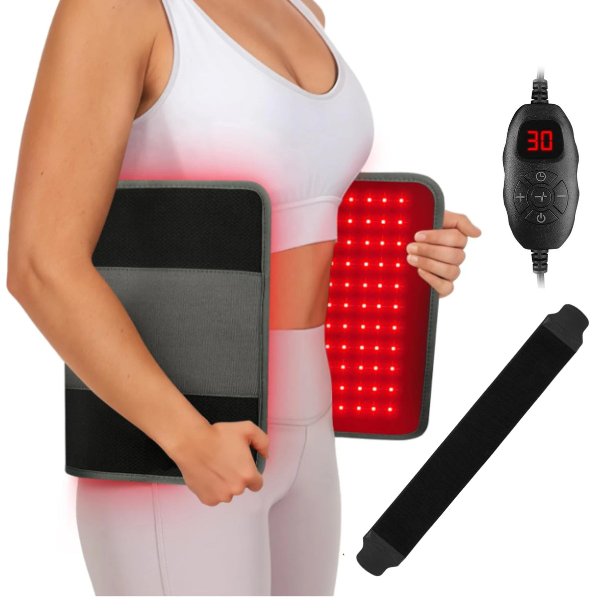 Updated Red Light Therapy Pad 242 LEDs 660&850 nm Infrared Light For Waist Back Shoulder Muscle Pain Relief Relax Body Device