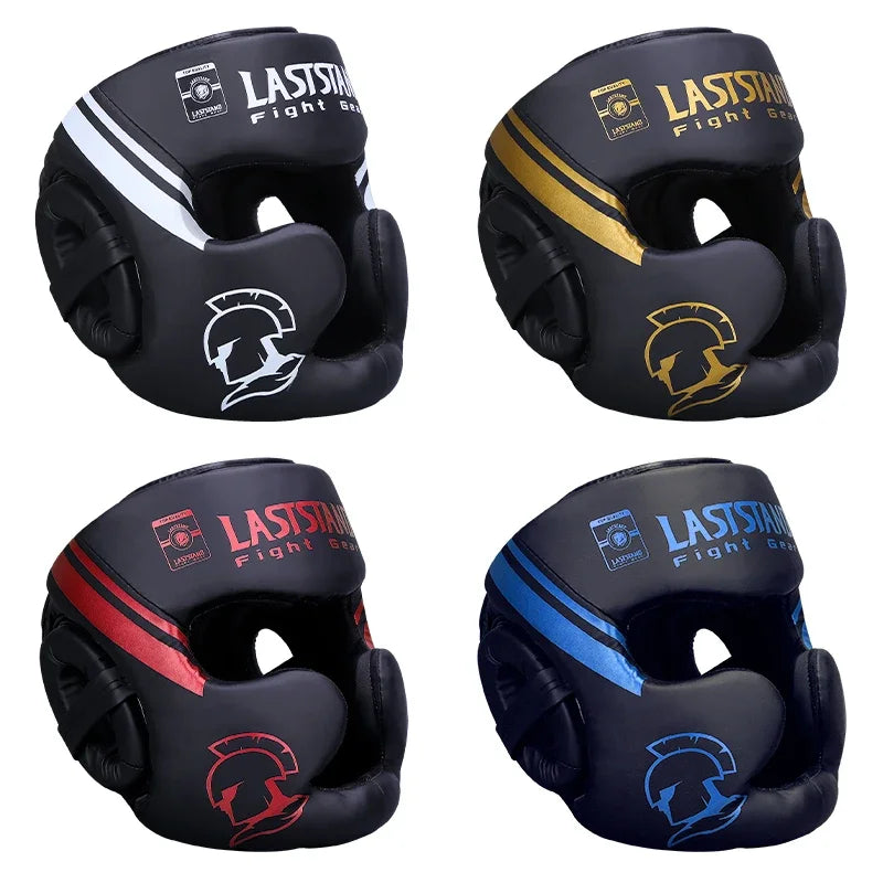 Boxing Headgear for Men Women Muay Thai MMA Kickboxing Safety Head Guard Sparring Closed Type Head Gear with Full Face Coverage