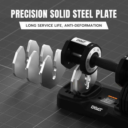 22/33 lbs Pair/Single Adjustable Dumbbells Set,Premium Quick Adjust, 10 in 1 Adjustable Dumbbell Set for Men and, Custom