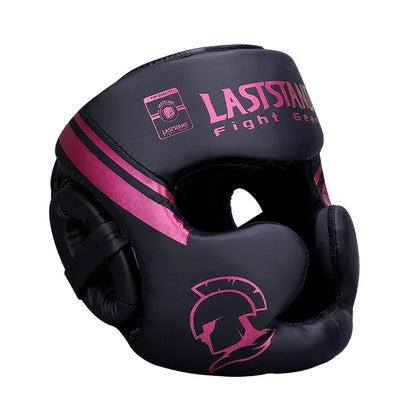 Boxing Headgear for Men Women Muay Thai MMA Kickboxing Safety Head Guard Sparring Closed Type Head Gear with Full Face Coverage