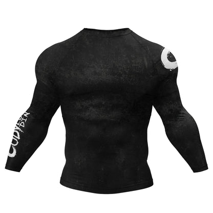 Bjj Rash Guards Mens Jiu Jitsu MMA T-shirt Rashguard No Gi Long Sleeve Men Boxing Running Training T-shirts Strech Sport Tees