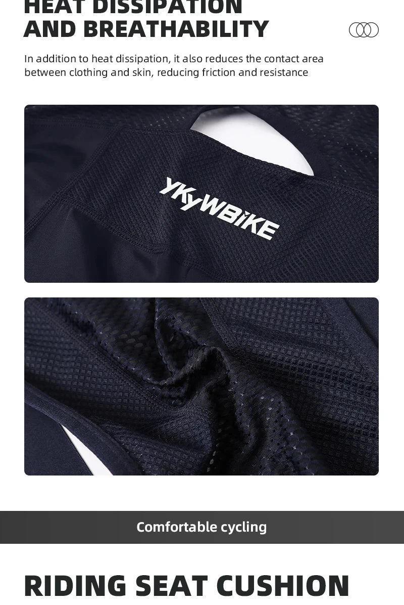 YKYWBIKE Men's Cycling Bib Long Pants Spring Autumn Long Cycling Pants Bib Road Bike Pants Bib Tights Cycling Bib Pants