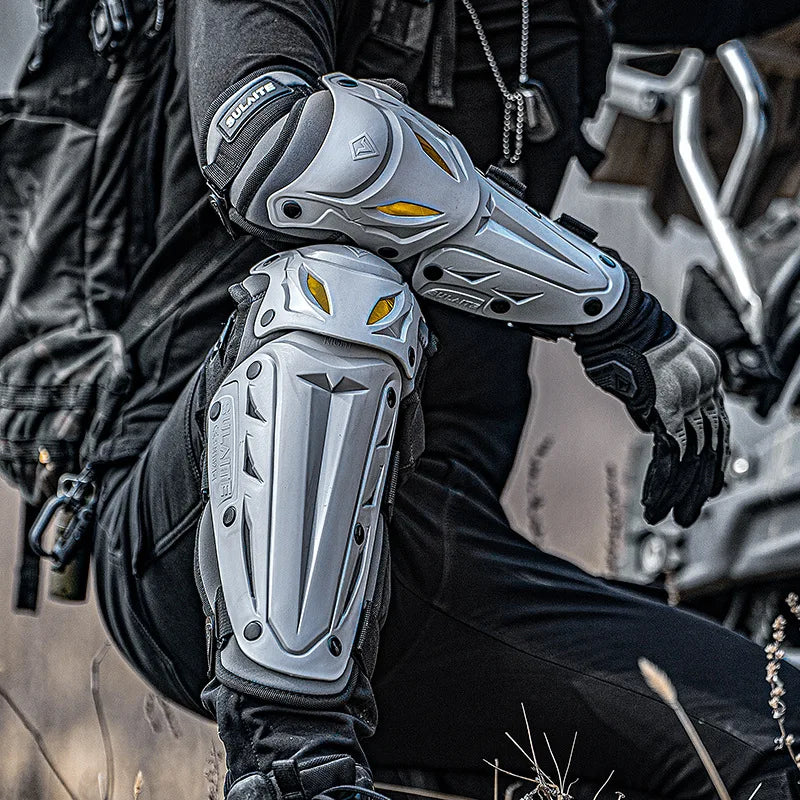 Motorcycle Elbow Knee Pads Outdoor Riding Motocross Protective Gear Adjustable Knee Elbow Pads Anti-Fall Motorbike Equipment