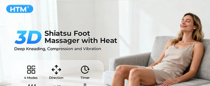 Shiatsu Foot Massager Calf Massage Machine Airbag Heated Vibration 3 Levels Detachable Kneading Massager Tired Relief Home Spa