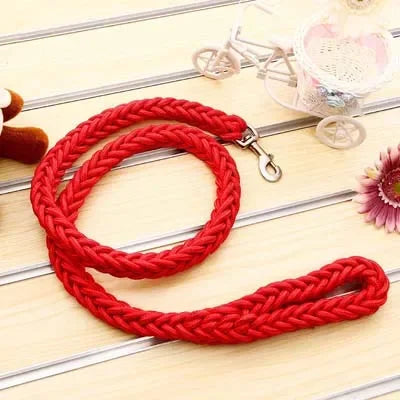 4.5ft Heavy Duty Large Dog Leash Durable Nylon Braided Lead for Small Medium Big Dogs Walking Hunting Camping Pet Accessories