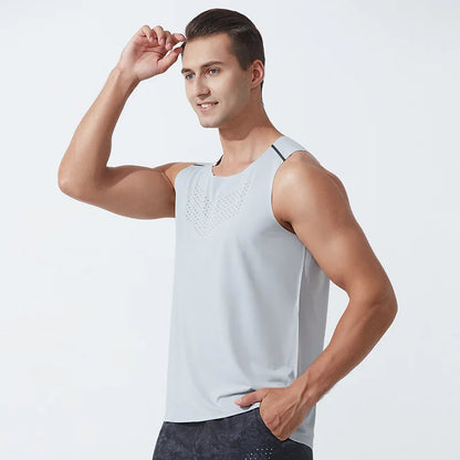 Fitness Vest Men Marathon Lightweight Women Racerback Couple Running Quick Dry Tank Tops Gym Clothing Traning Sports Singlet Man
