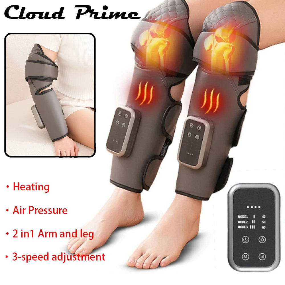 Electric Leg Massager Cordless Hot Compress Air Pressure Massage Relax Muscles Relieve Fatigue Promote Blood Circulation