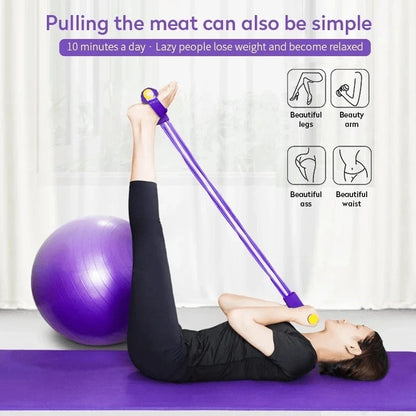 Home Gym Resistance Band Set, Abdominal Exercise Equipment, Rowing Machine Accessories, Enhance Strength and Flexibility!
