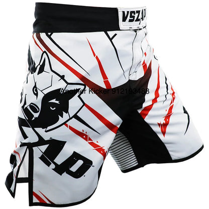 Vszap MMA BJJ Shorts Comprehensive Fighting Training Pants Men's Muay Thai No Gi Judo Jiu Jitsu Sports Boxing Grappling Shorts
