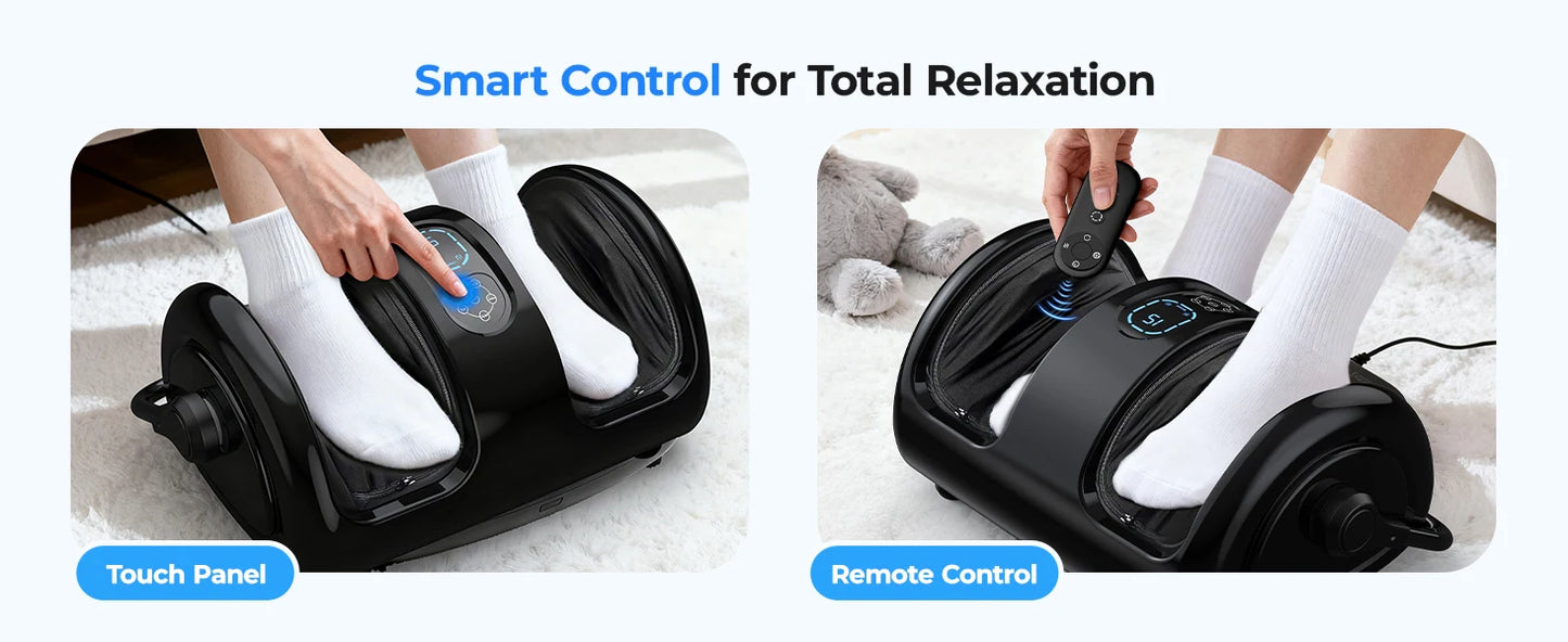 Shiatsu Foot Massager Calf Massage Machine Airbag Heated Vibration 3 Levels Detachable Kneading Massager Tired Relief Home Spa