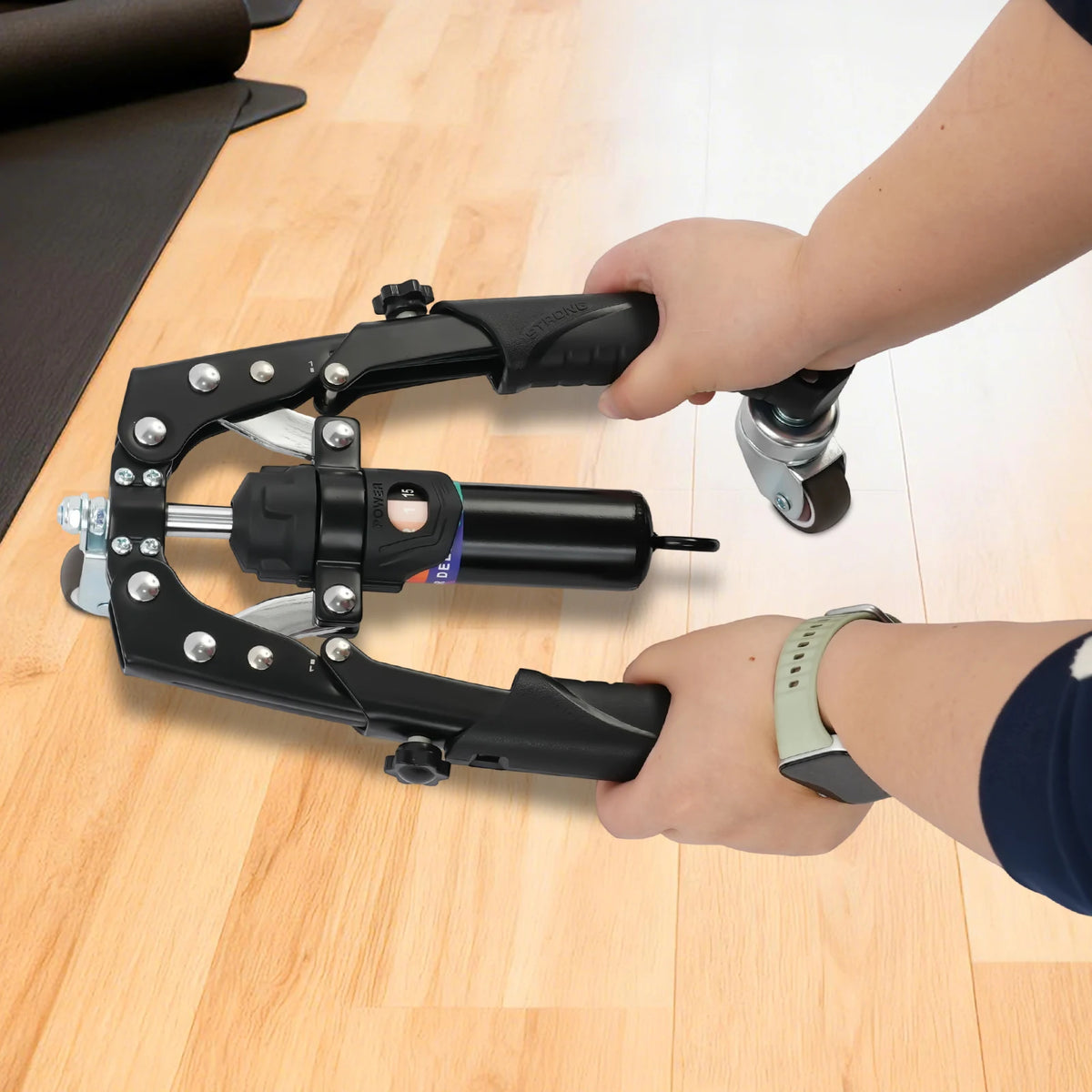 Hydraulic Power Twister Spin Button Arm Blaster Forearm Workout Equipment Adjustable 22-440lbs for Arms, Legs, Biceps, Etc