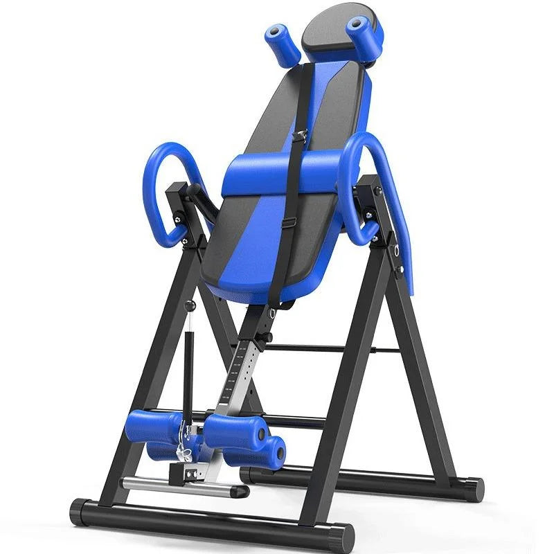 Heavy Duty Inversion Table with Headrest & Adjustable Protective Belt Back Stretcher Machine for Pain Relief Therapy