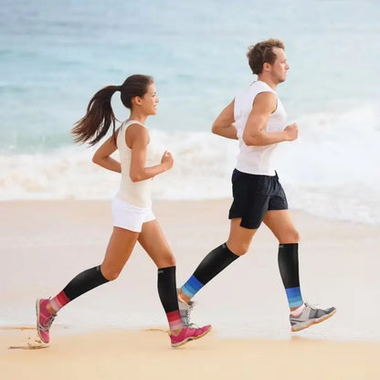 1 Pair Compression Calf Sleeves Running Leg Compression Sleeve Compression Socks for Shin Splint For Men Women 20-30mmHg