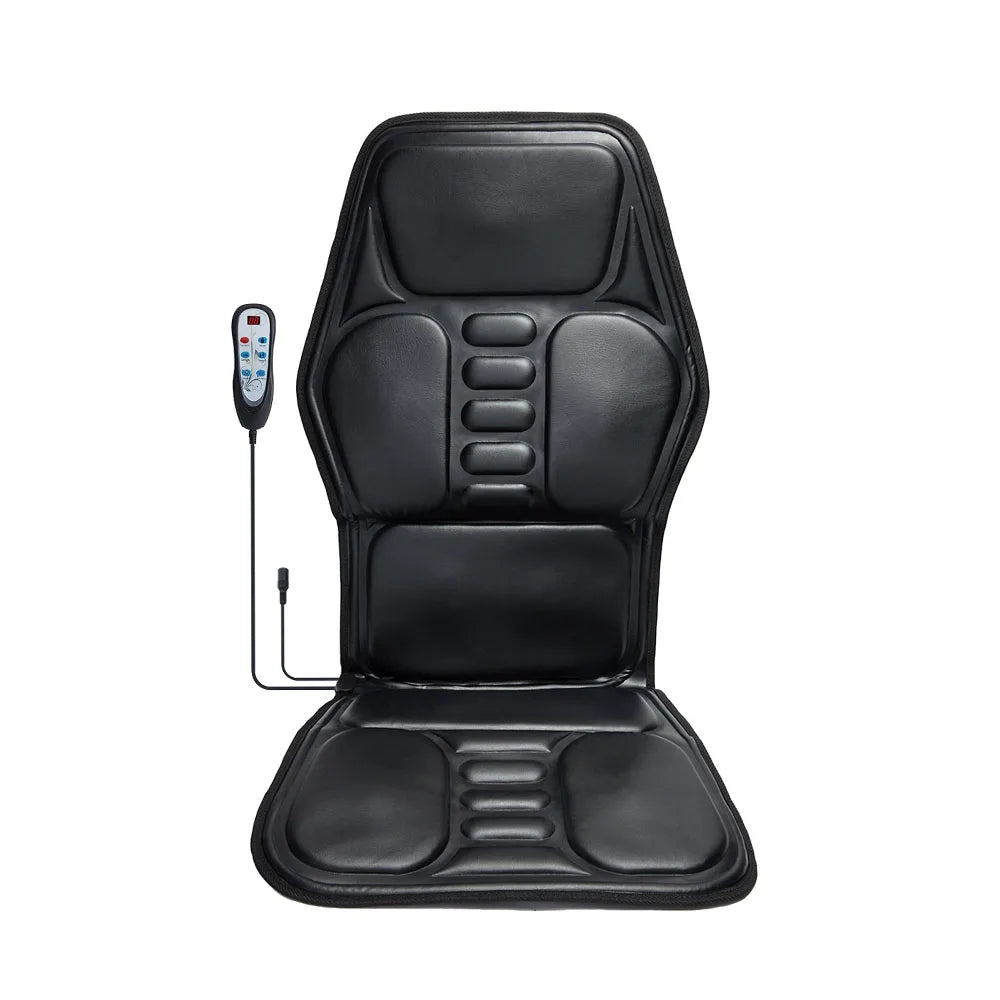 Massage Chair Pad with Heat, Back Massager Seat Cushion with 9 Modes for Pain Relief, Massage Pad for Office Home Car Relaxtion