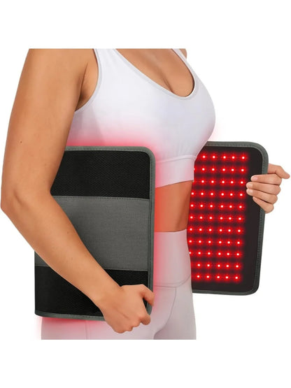 New Large Size 242LEDs Red Light Therapy Pad 660&850nm Near Infrared Light Therapy for Body Relax & Massage Muscles Pain Relief