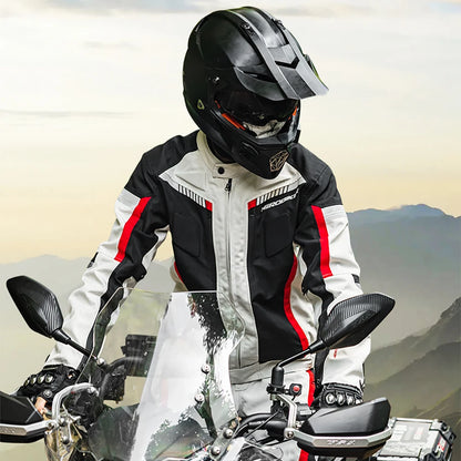 HEROBIKER Waterproof Motorcycle Jacket Man Racing jacket Wearable Motorcycle Pants Moto Jacket  With EVA Protection