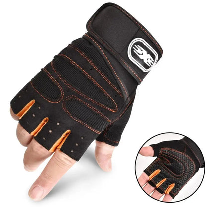 Fitness Half Finger Gloves Men And Women Wrist Guard Sports Dumbbell Riding Non Slip Horizontal Bar Exercise Training