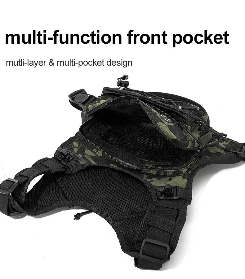 Running Chest Pack Hydration Vest For Cycling Hiking Bicycle Race Marathon Bag Men Women Sports Tactical Pouch Camping Backpack