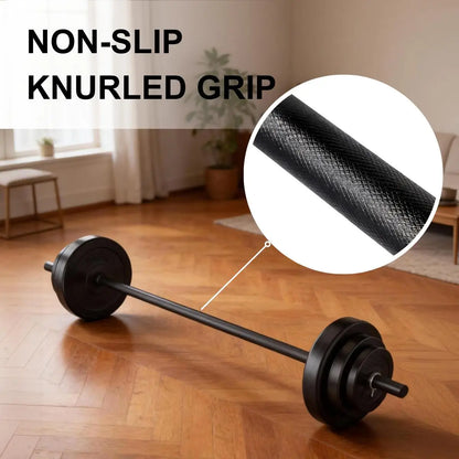 RELIFE Adjustable Barbell Set Total Weight Set for Lifting, 45 LB Weight Bar Set with Adjustable Free Weights for Workout