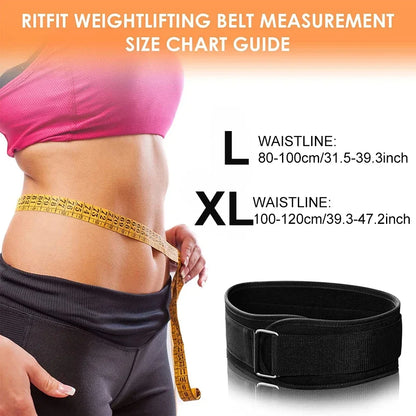 Weight Lifting Belt Back Support Workout Belt with Metal Buckle for Men Women Gym Squats Deadlifts Powerlifting Cross Training
