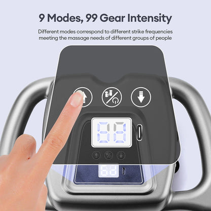 24-Head Fascia Gun 99 Levels Strength High-Frequency Vibration Body Massage Gun Back and Waist Massager Neck Shoulder masajeador