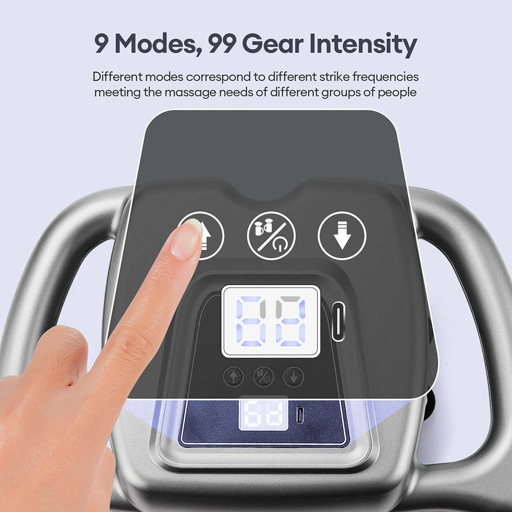 24-Head Fascia Gun 99 Levels Strength High-Frequency Vibration Body Massage Gun Back and Waist Massager Neck Shoulder masajeador