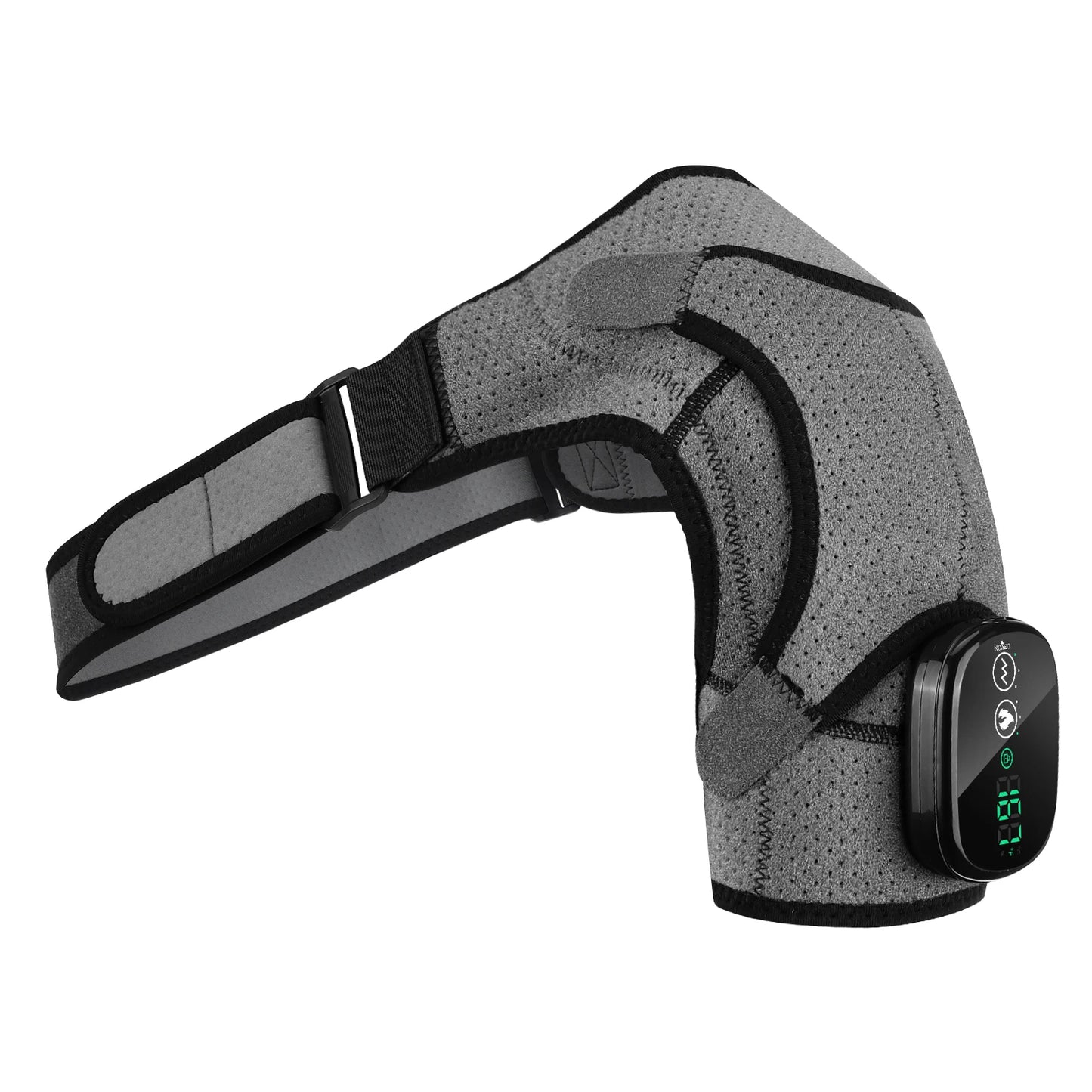 Heated Massage Shoulder Wrap Cape Touch Screen 6-Level Heat 45-70°C 3 Vibration Modes 5000mAh Muscle Fatigue Relief Unisex