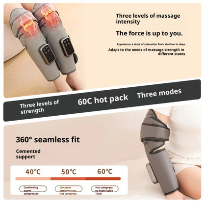 Electric Leg Massager Cordless Hot Compress Air Pressure Massage Relax Muscles Relieve Fatigue Promote Blood Circulation
